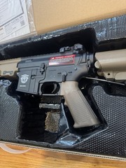 Airsoft Gun Classic Army 9.5″» MK16 ECS Airsoft AEG Rifle (Color: Two-Tone)