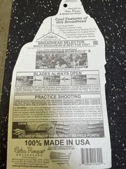 Grim Reaper Pro Series Whitetail Specials 100 Grain 3 Blade 2” Cut.