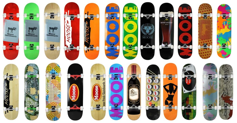 Moose Skateboard Complete Canadian Maple – Choose Graphic and Size