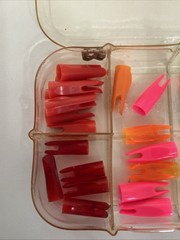 37 TRADITIONAL ARCHERY STYLE ARROW NOCKS 5/16 “ AND 11/32” Mixed Colors. Must C