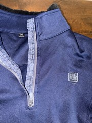 Romfh Aachen Navy Blue Mock 1/4 Zip Pullover Equestrian Horse Riding Women’s M