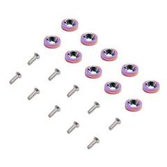 1.8 cm x 0.6 cm Metal Spacer Screws for Scooter License Plate For battery Guard