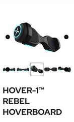 Hover-1 Rebel Kids Scooter w/LED Headlight, 6 m Max Speed, 130 lbs Max Weight