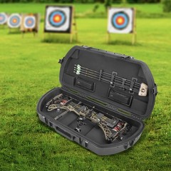 SKB Hard Protective Storage Case, Archery Bow & Arrow iSeries Shaped Case, Black