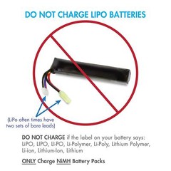 Tenergy 8.4V 1600mAh Flat NiMH Airsoft Battery Pack+8.4V-9.6V NiMH Smart Charger