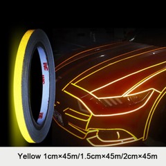 Reflective Safety Pinstripe Tape Self Adhesive Sticker Strip Decal 4-Color 45M