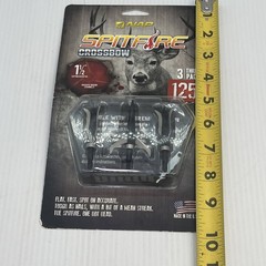 NAP New Archery Spitfire 125 Grain 3 Pack 1.5” Cut – Mechanical Broadheads {18}