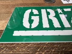 Grizzly Griptape Green / White Bar Sticker Torey Pudwill Skateboarding Supreme