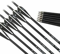 12/24Pcs 30″ Fiberglass Arrows Archery OD 7.8mm For Recurve/Compound bow Hunting