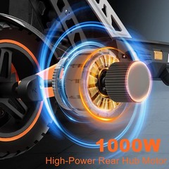 ZIPPYGO 1000W Adult Electric Scooter 48V 15.6Ah 28MPH 34 Miles Foldable Commuter