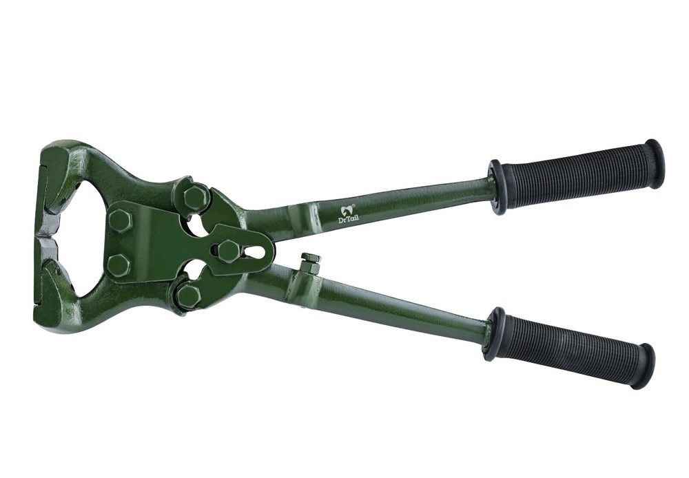Heavy Duty Hoof Trimmer, Rubber Handle, Green Coating for Horses & Livestock 17″