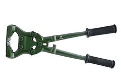 Heavy Duty Hoof Trimmer, Rubber Handle, Green Coating for Horses & Livestock 17″