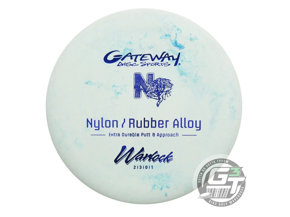 NEW Gateway Nylon Rubber Alloy Warlock 168g Mint Blue Foil Putter Golf Disc