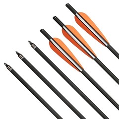 12/24/48pcs 20″ Crossbow Bolts Carbon Arrow ID7.6mm Archery Hunting Shoot Target