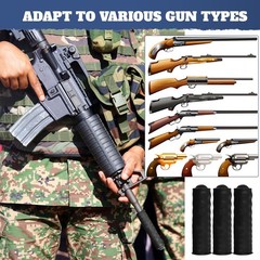 Acellegic 200 Pcs Muzzleloader Accessories Rifle Muzzle Cover – Black