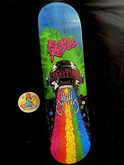 RARE SIGNED Creature Ryan Reyes Leather Rainbow Skateboard Deck Autographed 2015