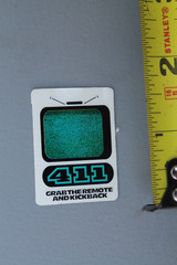 411 VM Video Magazine Kick Back Remote 90’s GB7b Vintage Skateboarding STICKER