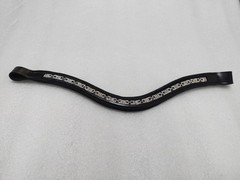 Premium Stylish Crystal Leather Browband For Horses Bridle Part