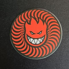 Spitfire Red swirl Head 2″ Magnet for any skate wheel enthenthusiasts