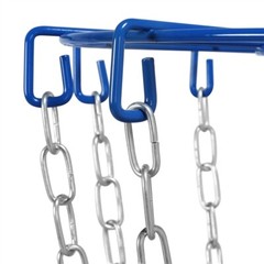 Portable Disc Golf Basket Practice Game Target Cross Chain Outdoor Trapper Blue