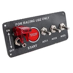 Jeemiter 12V 30A Ignition Switch Panel Kit – 5-in-1 Engine Start Push Button