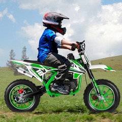 50cc Dirt Bike Pit Bike 2 Stroke Gas Powered Off Road Pull Start for Kids Gift