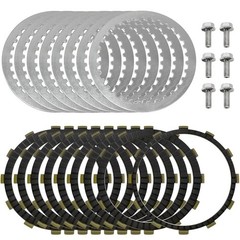 Extra Friction Steel Clutch Plate Kit For Harley Softail Street Dyna King