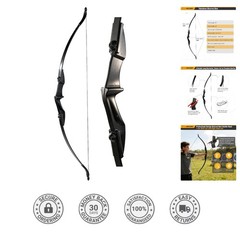 Ambidextrous 57″ Takedown Recurve Bow – Ideal Starter Bow for Teens 30lbs