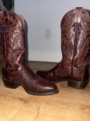 Dan Post Brown teju lizard mens 9 D