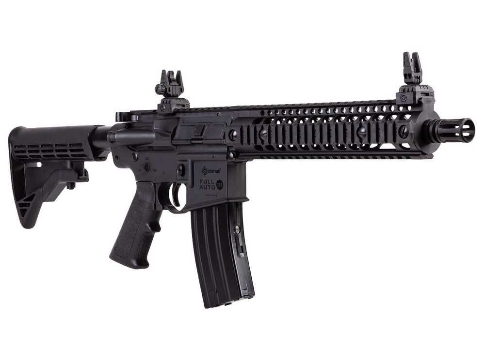 Crosman R1 Full Auto BB Air Rifle Black CO2 – 0.177 cal Blazing-fast full-auto
