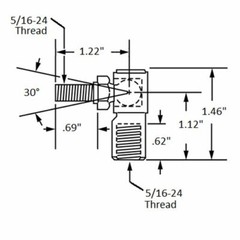 5/16-24 Quick Disconnect Ball Joint