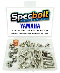 Yamaha YZ465 Top End Engine Nuts Bolts Kit (Nickel) YZ 465 Cylinder Head Rebuild