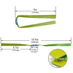 Green 1mm Slingshot Bands – 10 per Box, Heavy Duty Latex for Outdoor Shooting