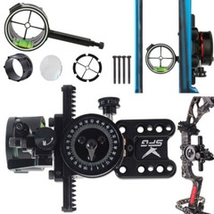 4x 6x 8x Compound Bow 1 Pin Sight Micro Adjustable Pointer Adaptor Scope Sight