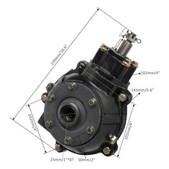 Shaft Drive Rear Differential 11:36 Ratio 6T Spline 25mm Fr ATV Quad Go Kart 4WD