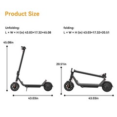 Used Electric Scooter Adult Folding E-Scooter 20KM Long Range Fast Speed w/ APP