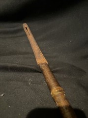 Victorian Burlesque Wood And Leather Riding Crop 19 In