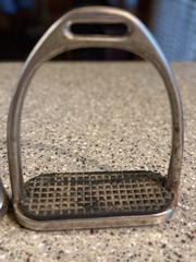 Set Of Fillis Stirrup Irons 12 Cm (4.7”) With rubber Tread pads Well Loved