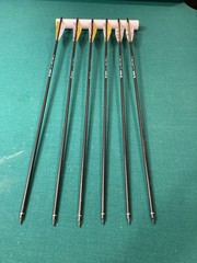500 Spine Carbon Arrows With 4” Feathers 75 & 100 Grain Points Six PCs
