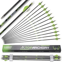30″ Pure Carbon Arrows Straightness0.003 for Recurve/Compound Bow Hunting Target