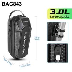 Electric Scooter Front Bag Handle Pouch with USB Port Waterproof Quick Release