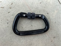 CMC Rescue Classified 40kN Screw Lock Aluminum Carabiner NFPA Used Black