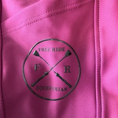Free Ride Equestrian Pants Girls Size 10-11 Raspberry Lux Knee Patch Breech