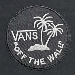 VANS «OFF THE WALL» NEW EMBROIDERED IRON ON PATCH SKATEBOARD ROUND