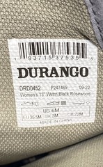 Durango Women’s 13″ Rosewood Black Floral Embroidered Western Boots Size 6M
