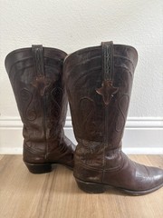 Lucchese Classics Brown Leather Western Cowboy Boots Men’s US Size 8.5 D