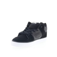 DC Pure Mid ADYS400082-BKO Mens Black Nubuck Skate Inspired Sneakers Shoes