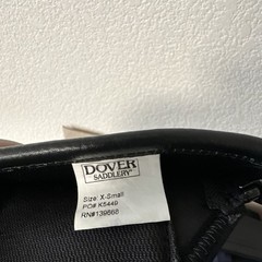 Dover Saddlery Black Leather Half Chaps with Side Zipper and Foot Strap Pair XS