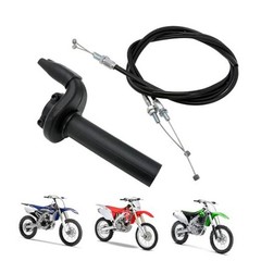 Dirt Bike Throttle Assembly with Throttle Cable Motorcycle Push Pull Throttle