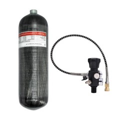 TUXING 300Bar Pcp Tank Carbon Fiber HPA Tank 6.8L with Filling Station M18*1.5
